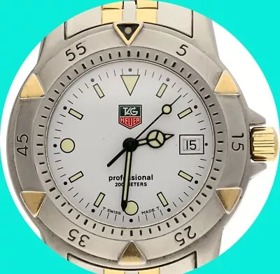 Tag Heuer Professional Mens Quartz Watch WD1221-K-20 2Tone SS 37MM • $275