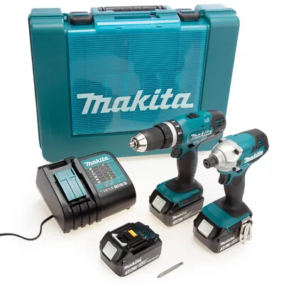 Makita 18V Combi Drill And Impact Driver 2 Piece 3 X 3.0Ah Batteries DLX2336SF3 • £284.29