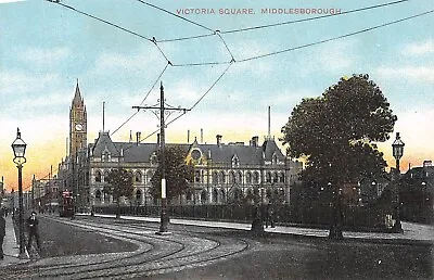 Middlesborough - Victoria Square ~ An Old Postcard #224803 • £2.25