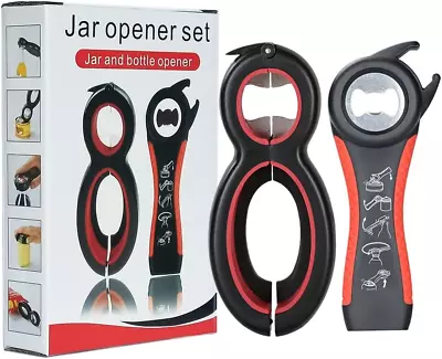 Otstar 6 In 1 Jar Opener And Bottle Opener With 5 In 1 Multi-Function Opener To  • £16.90