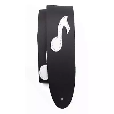 Perri's Leathers The Famous Collection Guitar Strap Music Notes Themed Le... • $30.88