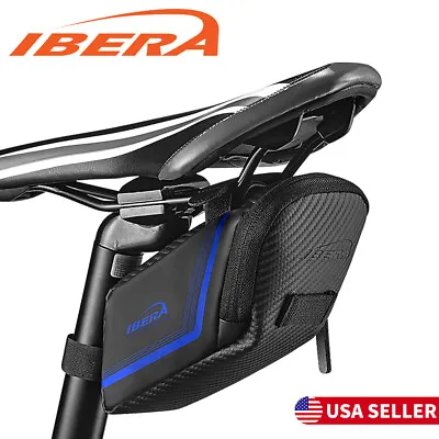 IBERA Mountain Bike Saddle Bag Bicycle Rear Seat Storage Bag Water-Resistant 1L • $15.99
