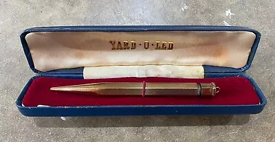 Vintage Yard O Led Rolled Gold Mechanical Propelling Pencil With Case • £0.99