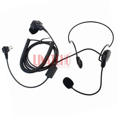 GP308 GP350 GP2000 Behind The Neck Finger PTT Tactical Walkie Talkie Mic Headset • $19