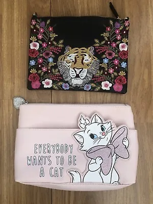 Two Wash/makeup Bags. Accessorize And Primark Disney. • £2.99