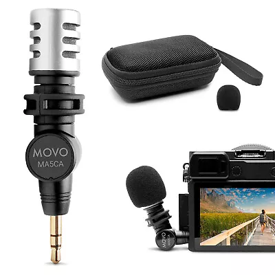 Movo MA5CA Mini 3.5mm TRS Omnidirectional Microphone For Cameras And Recorders • $17.95