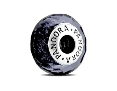 $31 • Buy New Genuine PANDORA Sterling Silver Midnight Blue Murano Charm