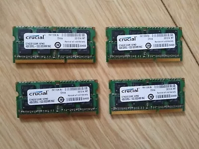 16GB (4x4GB) Memory RAM Upgrade For Apple IMac 2009 To 2012 DDR3L 1333 SODIMM • £25