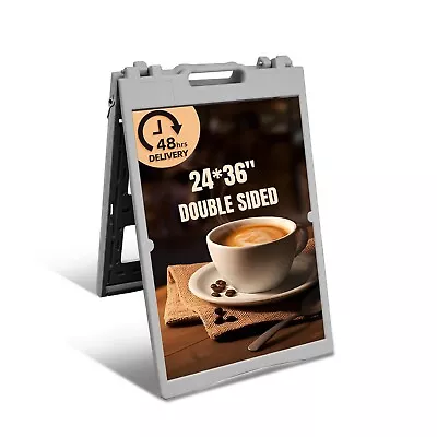 A Heavy Duty A-Frame Sidewalk Sign 24 X 36 InchPedestrian SignsOnly Frame • $105