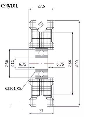 £9 • Buy 90mm Nylon Pulley Wheel With Ball Bearings Various Groove Size Precisely Turned.