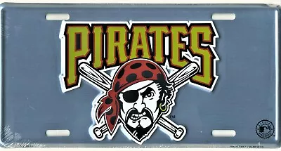 Pittsburgh Pirates Chrome License Plate Embossed Aluminum Metal Baseball MLB Car • $16.50