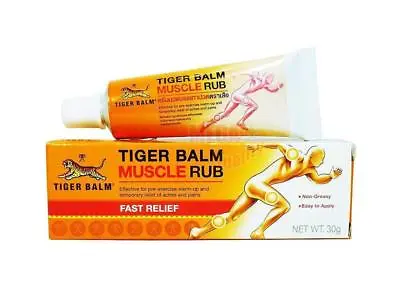 TIGER MUSCLE RUB Balm Cream Pain Relief For Muscle Aches Sprains Joint Pain 30g • $13.47