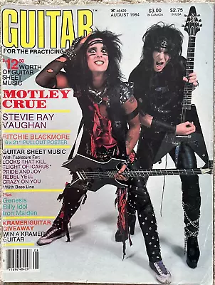 Guitar For The Practicing Musician Magazine August 1984 Motley Crue No Poster • $5