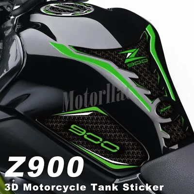 3D Motorcycle Tank Sticker Protector Decals For KAWASAKI Z900 Z 900 Moto • £40.80