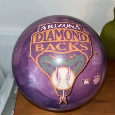 Brunswick MLB 2002 Arizona Diamondbacks AZ Bowling Ball Viz-A-Ball Drilled 14.2 • $129