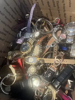 Estate Watch Lot Medium Flat Rate Box 15 POUNDS Wear Repair Parts • $109.99