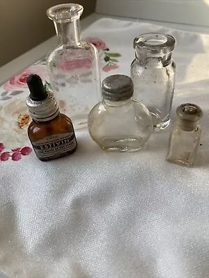 Misc Lot Of  5 Vintage Bottles - 5 Medicine Bottles • $4