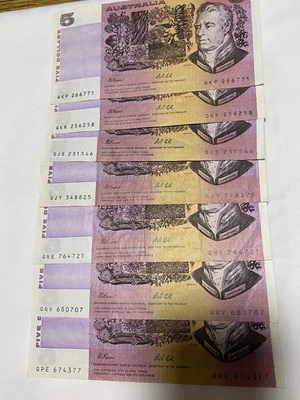 $20.50 • Buy 1x $5 Australian Paper Five Dollar Banknote ( 1x Note) 1985 -1991 Fraser/Cole