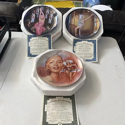 Silver Screen/reflections Marilyn Monroe  From Bradford Exchange Plates Lot (3) • $33
