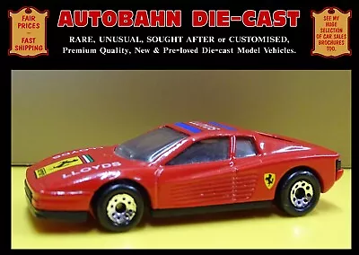 £7 • Buy Rare 1986 Vintage Ferrari Testarossa Matchbox Collectors 1:59 Scale Die-cast Car