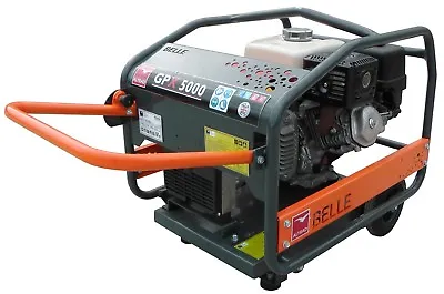 NEW BELLE GPX5000 GENERATOR 4.0kVA  HONDA GX270 PETROL ENGINE 110v 230v WHEELS • £1485