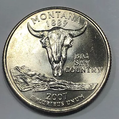 2007 P - Montana Statehood Quarter Dollar Coin • $2.35