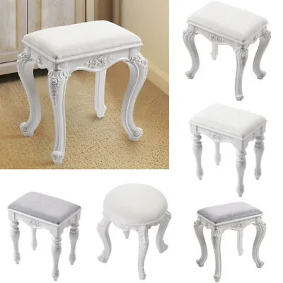 Vanity Dressing Table Stool Soft Makeup Chair Soft Seat Piano Stool Footstool • £29.95