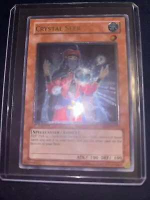 2007 Yugioh 1st Edition Crystal Seer TAEV-EN031 Ultimate Rare Tactical Evolution • £33