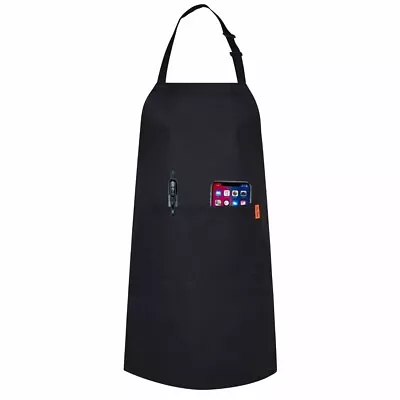 £5.99 • Buy Aprons For Men Women With Pockets Chef Kitchen Cooking Baking BBQ Restaurant