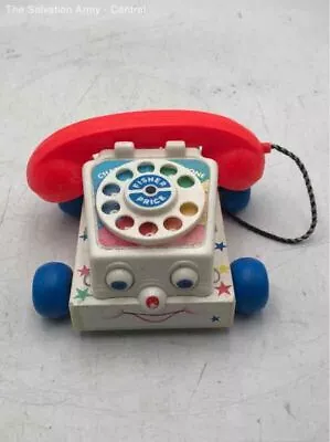 Vintage Fisher-Price Multicolor Rotary Chatter Telephone Pull Toy • $5.99
