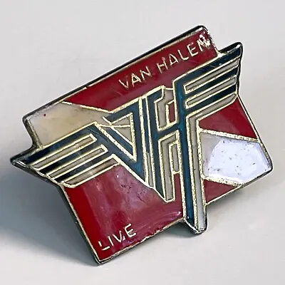 Rare Vintage 1982 VAN HALEN Diver Down Tour Pin Enamel Badge Cloisonne Button • $27.50