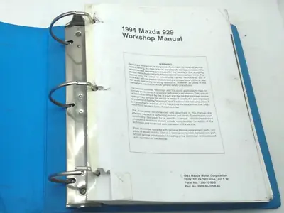 1994 Mazda MX-3 Service Repair Workshop Manual In Binder SKUR • $24.95