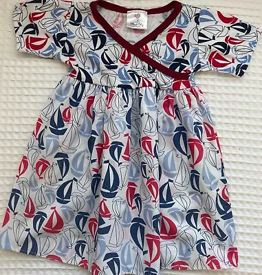 Mad Sky Girl Dress Sailboat /red/white/blue- Size 3T • $11.99