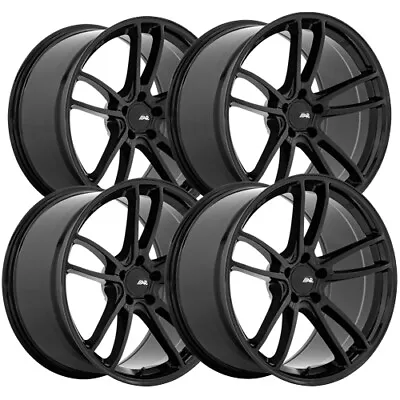 (4) American Racing AR941 Mach Five 19x9 5x4.5  +30mm Gloss Black Wheels Rims • $1131.96