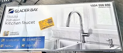 Glacier Bay Paulina Single-Handle Pull-Down Stainless Steel Kitchen Faucet • $46