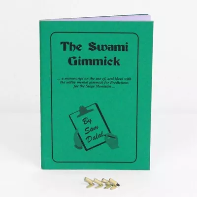 The Swami Gimmick Prediction Magician's Book + 4 Leads For Mentalism Magic Trick • $14.99