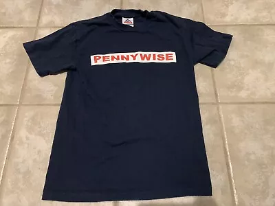 VINTAGE Pennywise Punk Rock Band Navy Blue Shirt Concert Small Rock Ska Hxc • $49.95