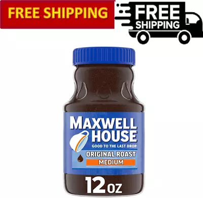 Maxwell House The Original Medium Roast Instant Coffee 12 Oz Jar • $14.99