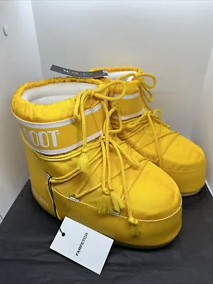 NEW The Original Moon Boot Women’s Snow Boots Size 9-10.5 YELLOW • $100