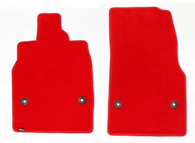 NEW! Torch Red FLOOR MATS 2020 - 2024 Chevy CORVETTE C8 - 2pc Set • $93.99