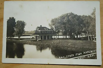 Kansas State Fish Hatchery Pratt KS Real Photo Picture Postcard Ppc • $3