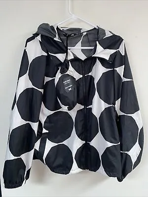 Merimekko Uni Qlo XL White/Black Unlined Rain Slicker $$$REDUCED$$$$ • $40