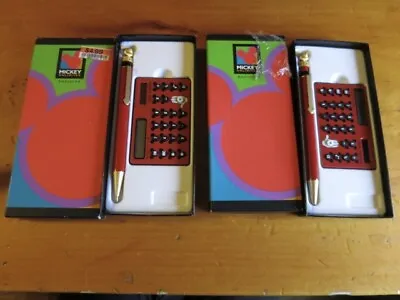 Disney Mickey Mouse Pen Calculator Set Choice Listing • $18