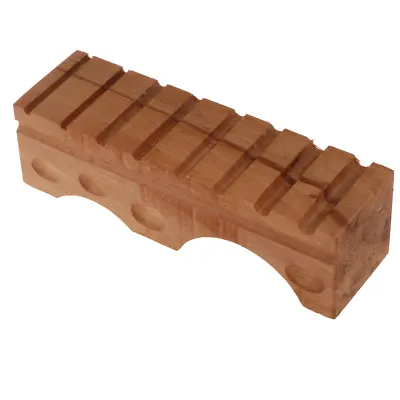 Wood Dapping Block Shallow Depressions Cavity Jewelry Making Metal Forming • £25.07