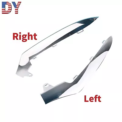 LH & RH Front Bumper Chrome Trim Molding For Mercedes Benz E250 E350 E400 E550 • $35.88