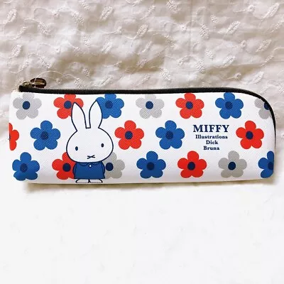 Miffy Rabbit Dick Bruna Pen Pouch Case Flower　kawaii From Japan BA21-57 • $19.99