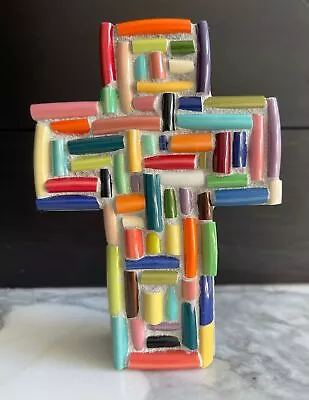 HANDMADE IN USA ✝️ CROSS 18 + AMAZING Colors Of VINTAGE & P86 FIESTAWARE Saucers • $78