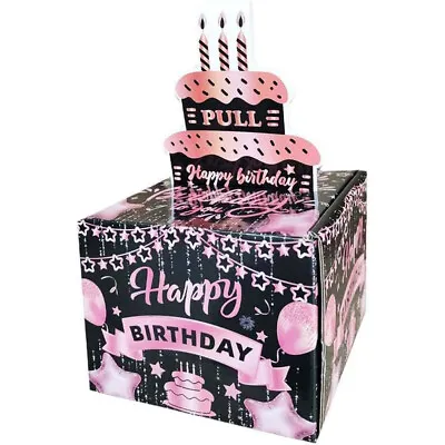 Happy Birthday Day Money Box For Cash Gift With Pull Out Card Surprise Gift Box • £6.86