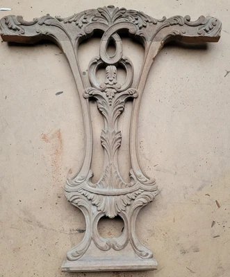 £15 • Buy Carved Wooden Panel Pediment Salvaged Vintage Gothic Piece