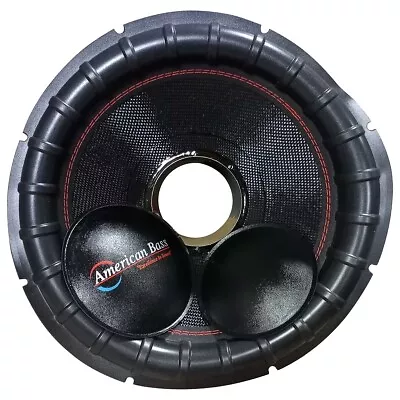 AMERICAN BASS 1-OHM DVC  BLACK  RE-CONE KIT For 18  GODFATHER SUBWOOFER (GF1811) • $199.95